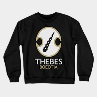 Thebes Boeotia Ancient Greek Hoplite Shield Crewneck Sweatshirt